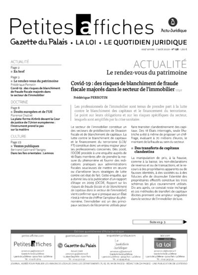 LPA 07 Août. 2020, n° 155p2, p.3