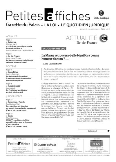 LPA 22 Oct. 2020, n° 157g7, p.2