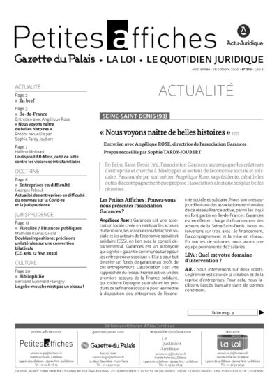 LPA 28 Oct. 2020, n° 157j5, p.3