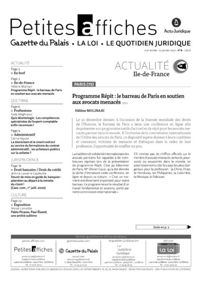 LPA 12 Jan. 2021, n° 158r0, p.3