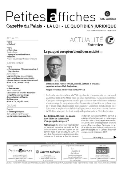 LPA 18 Jan. 2021, n° 157r9, p.23