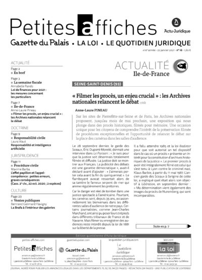 LPA 22 Jan. 2021, n° 154s0, p.9