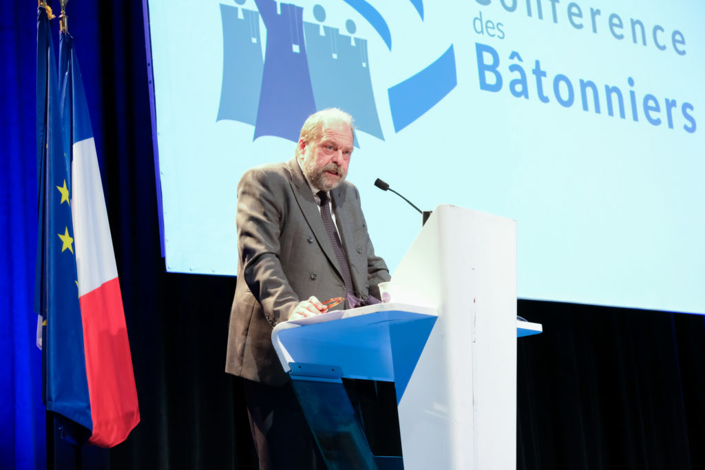 Erci Dupond-Moretti à AG 2021 de la conférence des bâtonniers