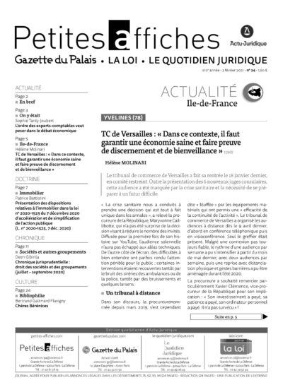 LPA 03 Fév. 2021, n° 159j0, p.2