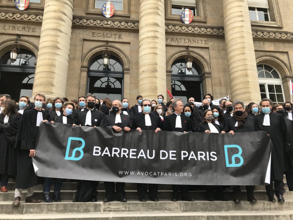 Manifestation du Barreau de Paris - 17 mars 2021