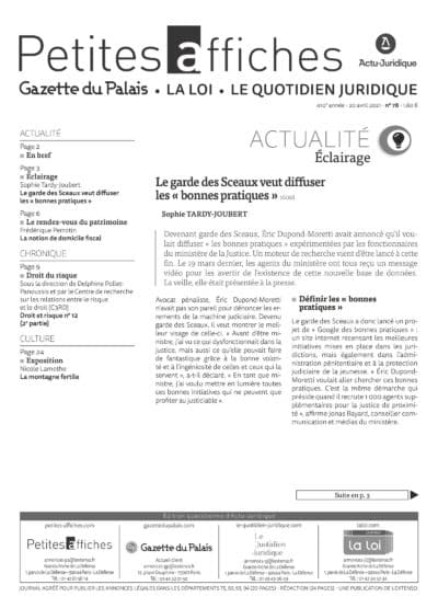 LPA 20 Avr. 2021, n° 160q1, p.25