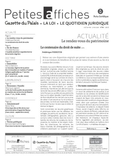 LPA 03 Mai. 2021, n° 158k1, p.3