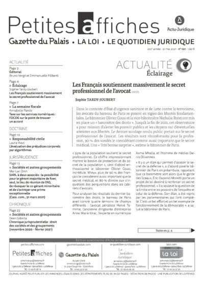 LPA 31 Mai. 2021, n° 200n5, p.35