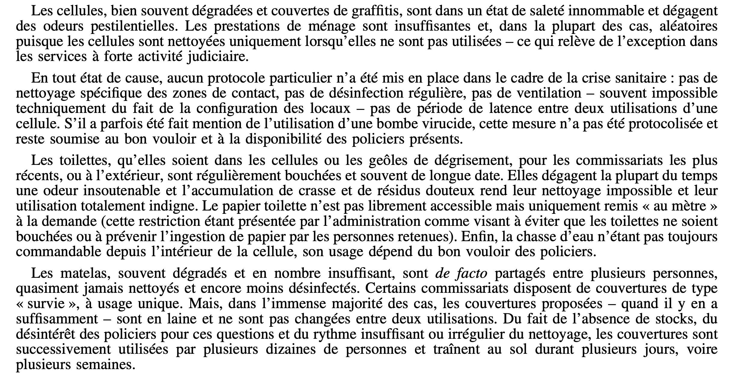 Dignité des locaux de garde à vue : on avance !