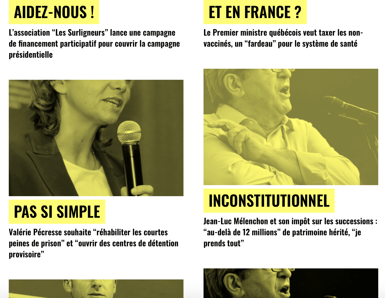 Cette semaine chez les Surligneurs : JL. Mélenchon peut-il confisquer un héritage au-delà de 12 millions ?