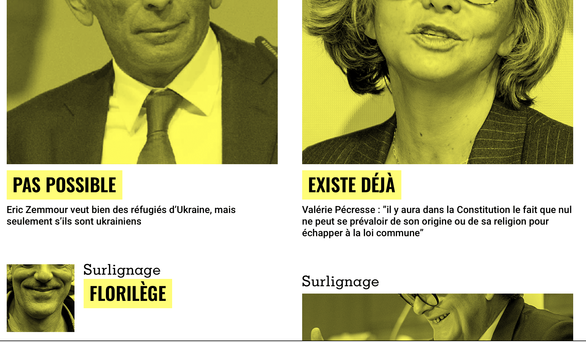 Cette semaine chez les Surligneurs : Quand Valérie Pécresse propose...ce qui existe déjà