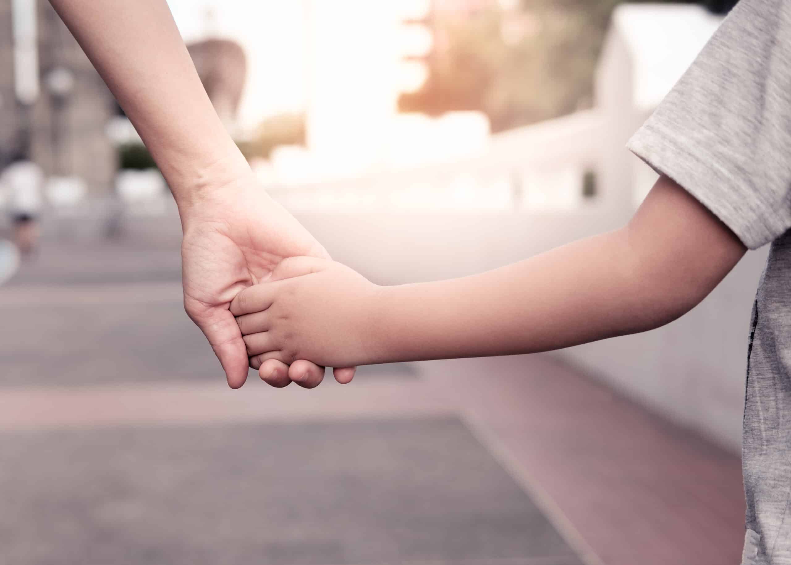 enfant, garde, famille