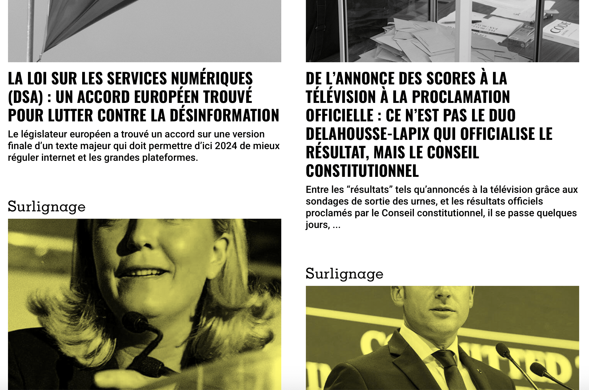 Cette semaine chez les Surligneurs : Une élection présidentielle sous la haute surveillance du Conseil constitutionnel