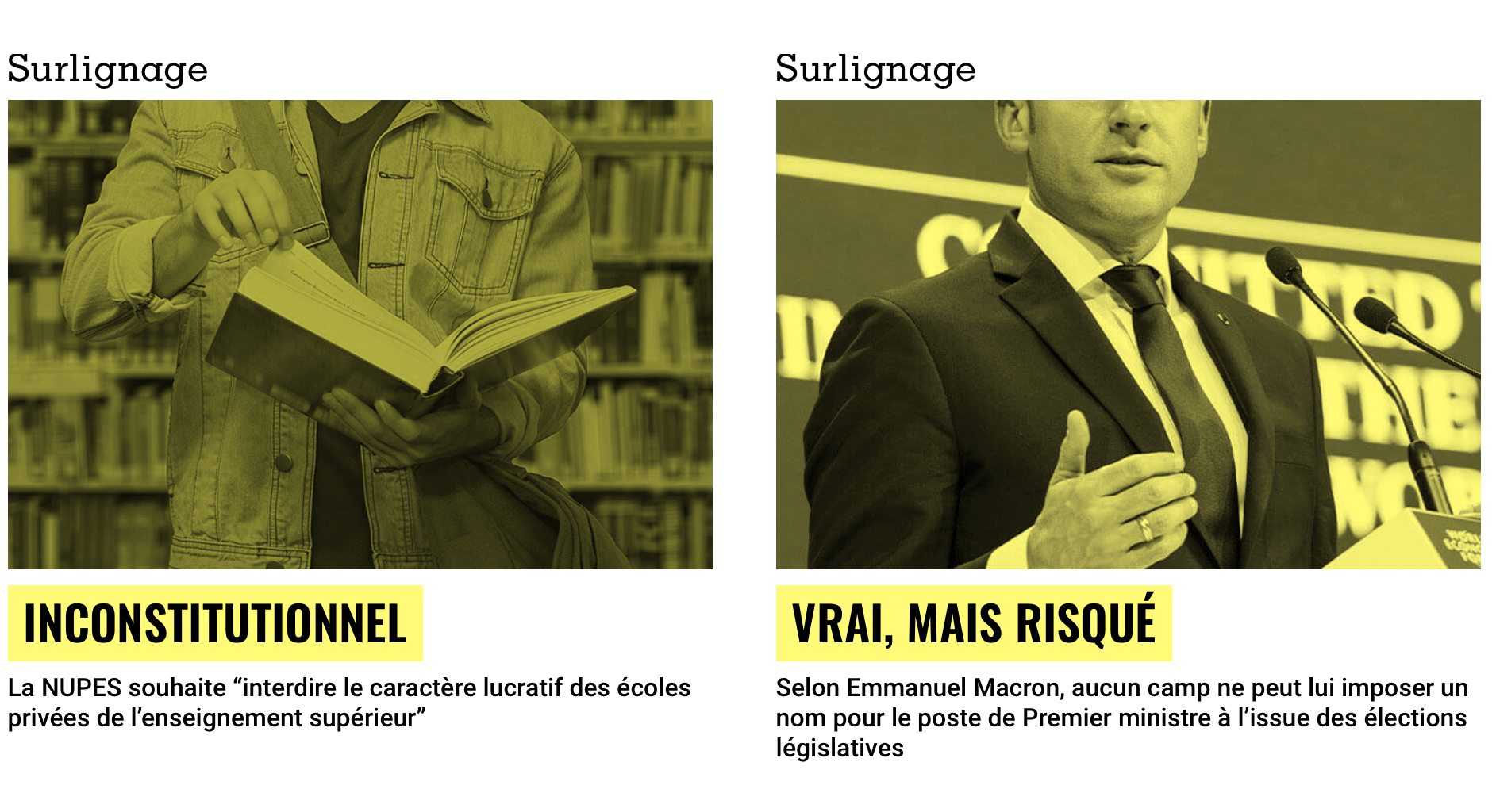 Cette semaine chez Les Surligneurs : E. Macron obligé de nommer JL. Mélenchon ?