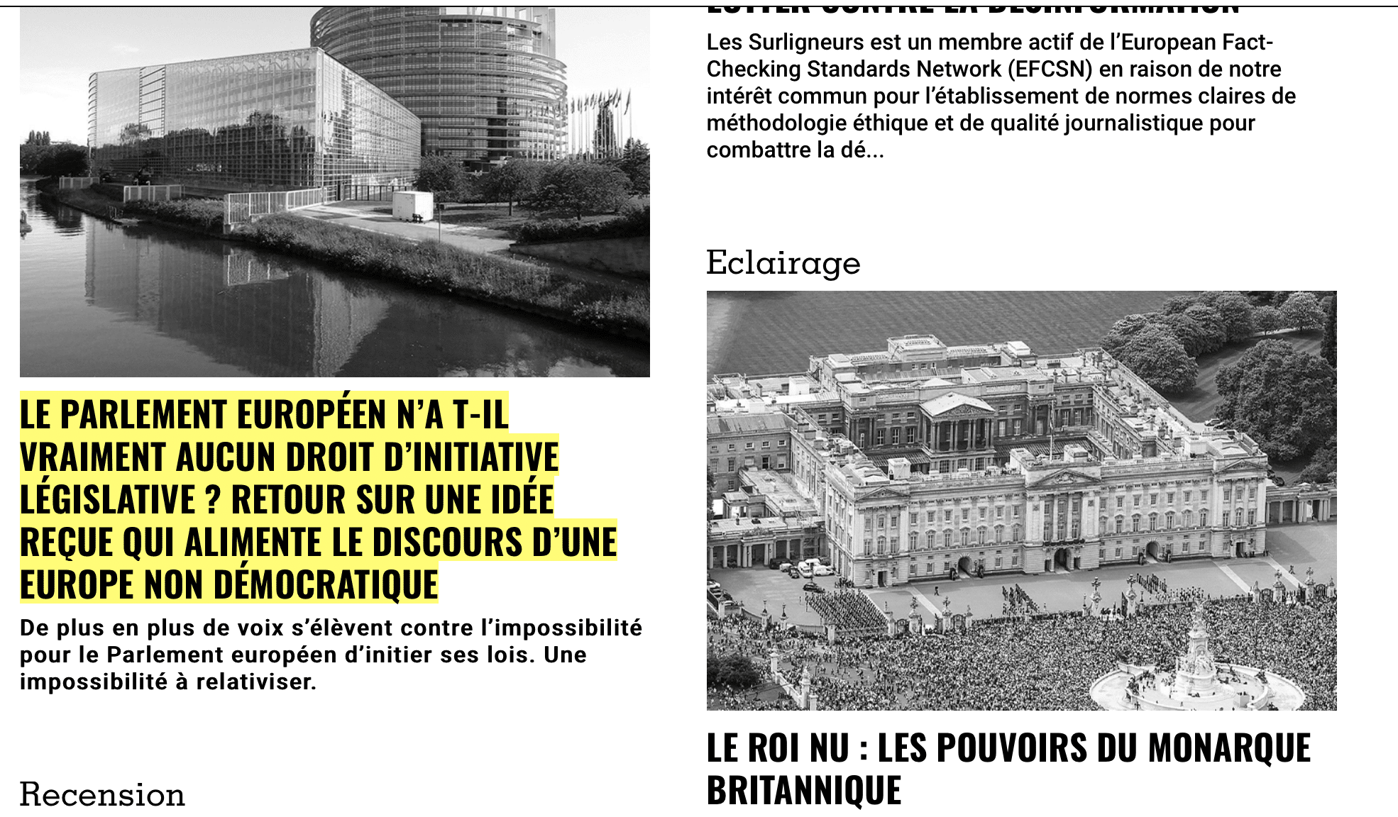 Cette semaine chez les Surligneurs : Les pouvoirs insoupçonnés du Parlement européen