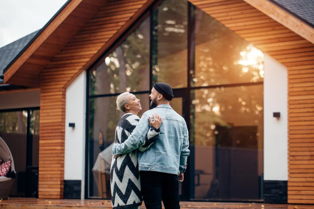 Immobilier, couple, maison