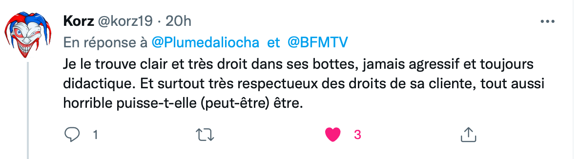 Affaire Lola : l'avocat de la défense salué pour sa rigueur déontologique