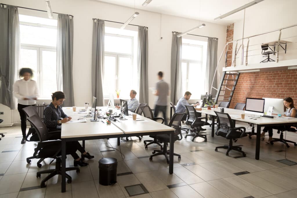 Bureau, coworking, travail