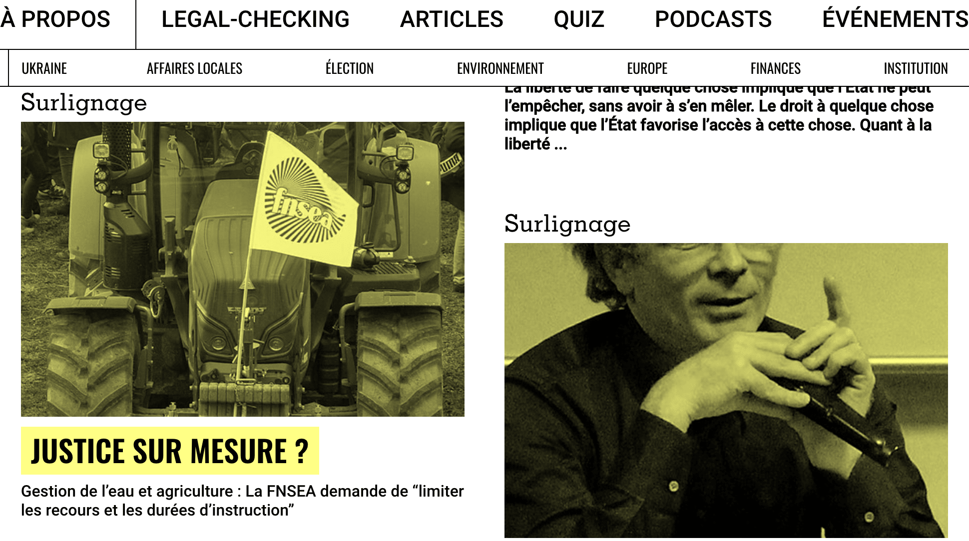 Chez les Surligneurs : la FNSEA peut-elle demander une justice sur mesure  ?